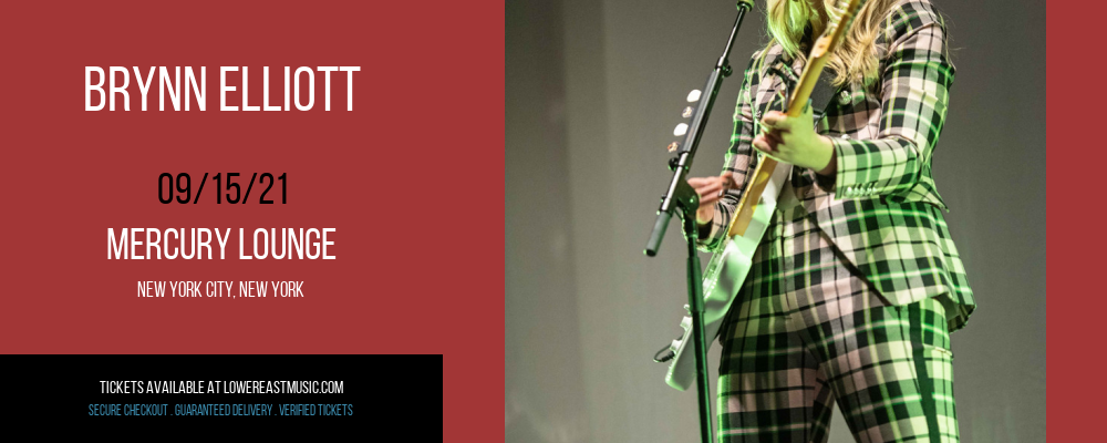 Brynn Elliott at Mercury Lounge tickets Brynn Elliott at Mercury Lounge