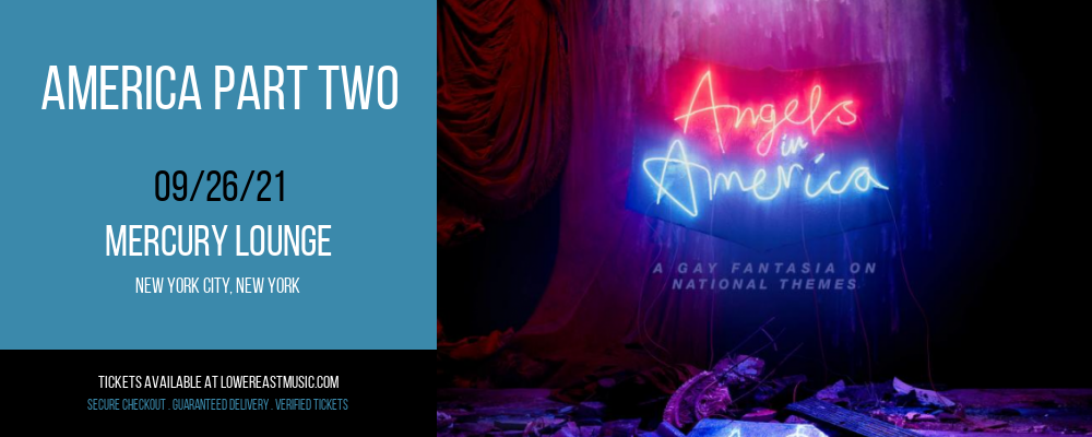 America Part Two at Mercury Lounge tickets America Part Two at Mercury Lounge