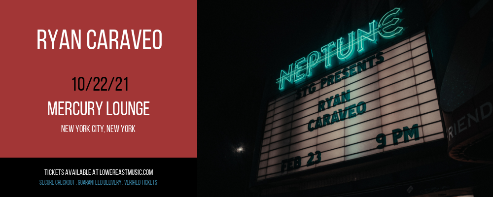 Ryan Caraveo at Mercury Lounge tickets Ryan Caraveo at Mercury Lounge