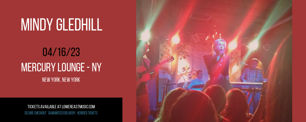 Mindy Gledhill at Mercury Lounge tickets Mindy Gledhill at Mercury Lounge