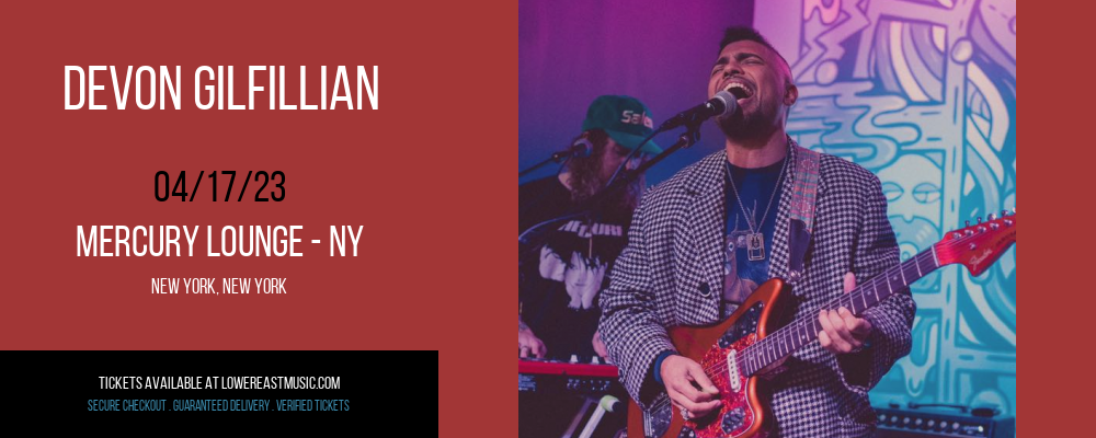 Devon Gilfillian at Mercury Lounge tickets Devon Gilfillian at Mercury Lounge