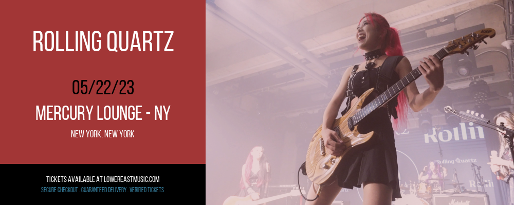 Rolling Quartz at Mercury Lounge tickets Rolling Quartz at Mercury Lounge