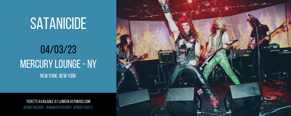 Satanicide at Mercury Lounge tickets Satanicide at Mercury Lounge