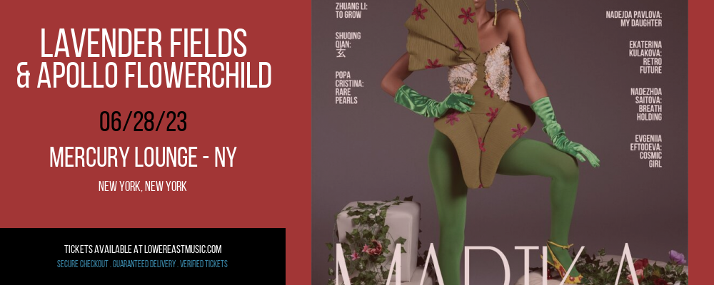Lavender Fields & Apollo Flowerchild at Mercury Lounge tickets Lavender Fields & Apollo Flowerchild at Mercury Lounge