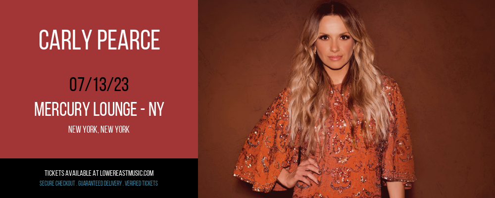 Carly Pearce at Mercury Lounge tickets Carly Pearce at Mercury Lounge