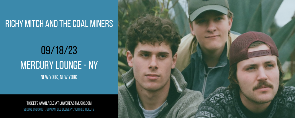 Richy Mitch and The Coal Miners at Mercury Lounge tickets Richy Mitch and The Coal Miners at Mercury Lounge