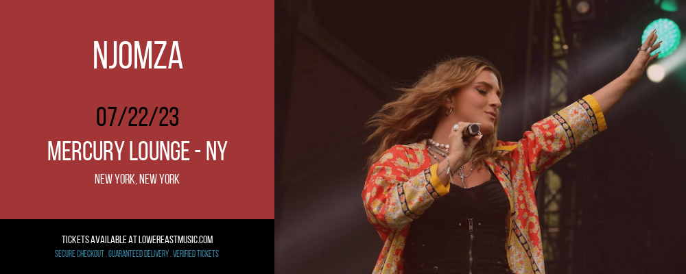 Njomza at Mercury Lounge tickets Njomza at Mercury Lounge