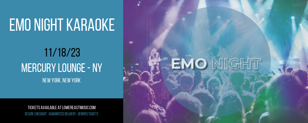 Emo Night Karaoke at Mercury Lounge - NY