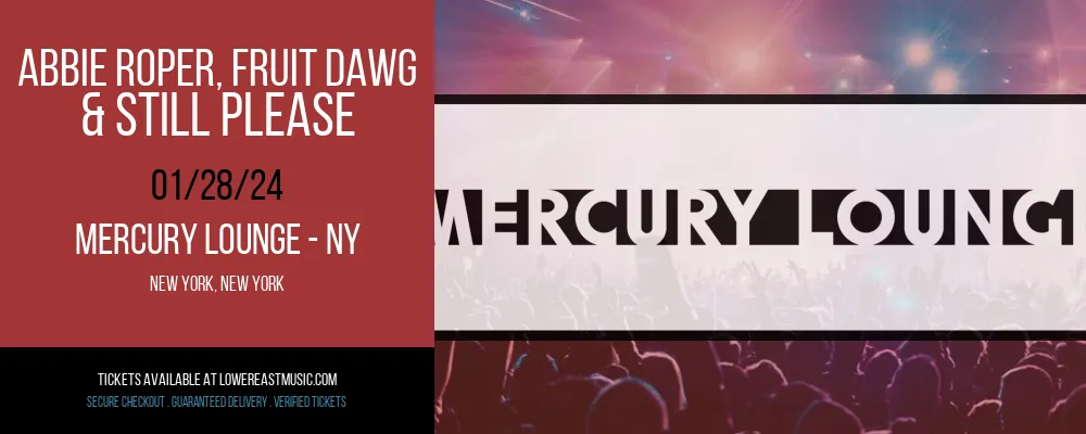 Abbie Roper at Mercury Lounge - NY