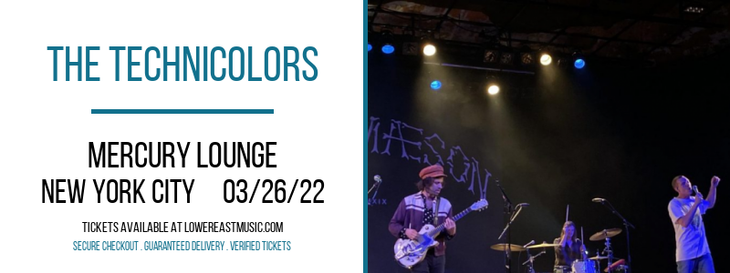 The Technicolors [CANCELLED] at Mercury Lounge